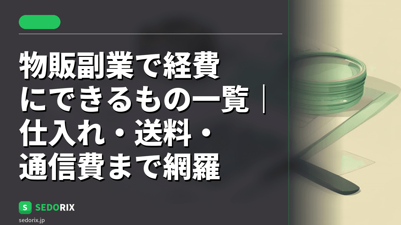 物販副業で経費にできるもの一覧｜仕入れ・送料・通信費まで網羅