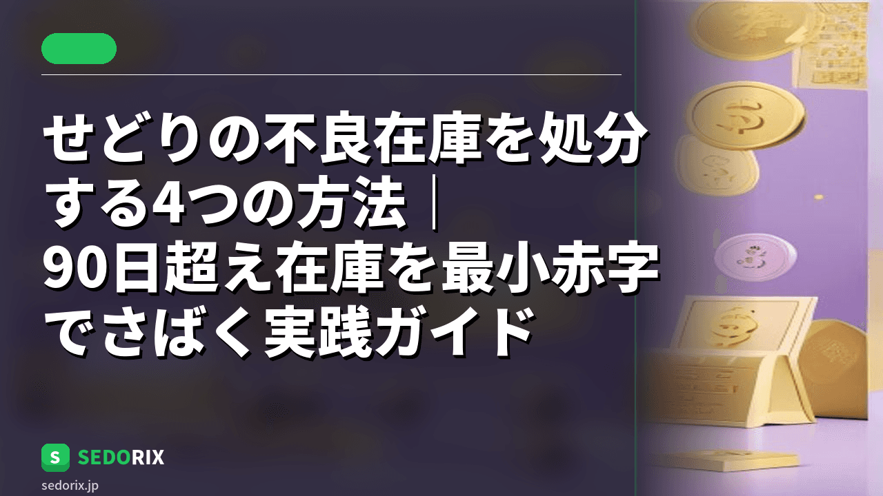 せどりの不良在庫を処分する4つの方法｜90日超え在庫を最小赤字でさばく実践ガイド